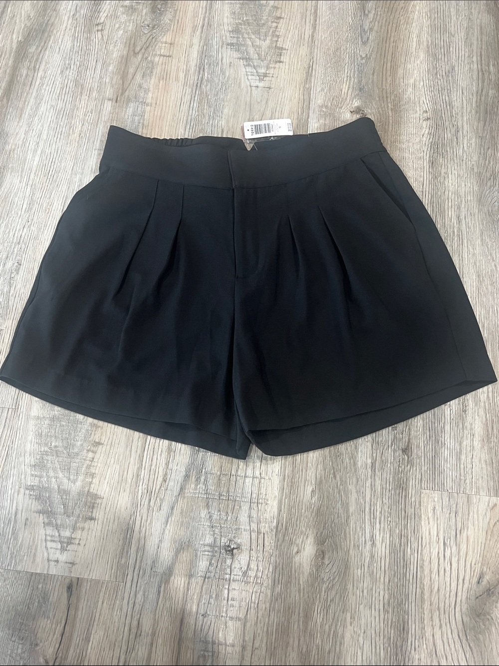 torrid Black Pleated High-Waist Shorts